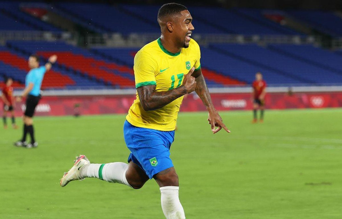 U23 Brazil đánh bại U23 Tây Ban Nha nhờ bàn thắng của Malcom trong hiệp phụ